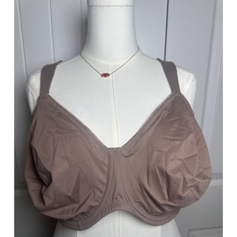 Delimira‎ Womens Plus Size Full Coverage Bra Brown, 46DD Underwire NWT
